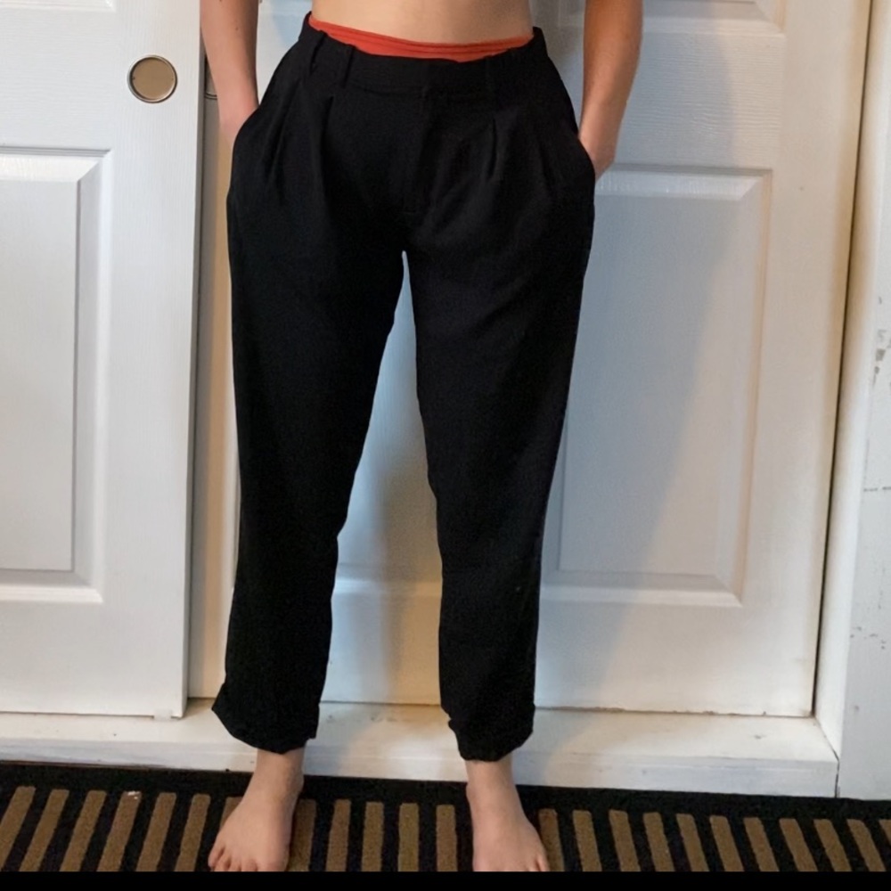 UO Black high waisted trousers medium